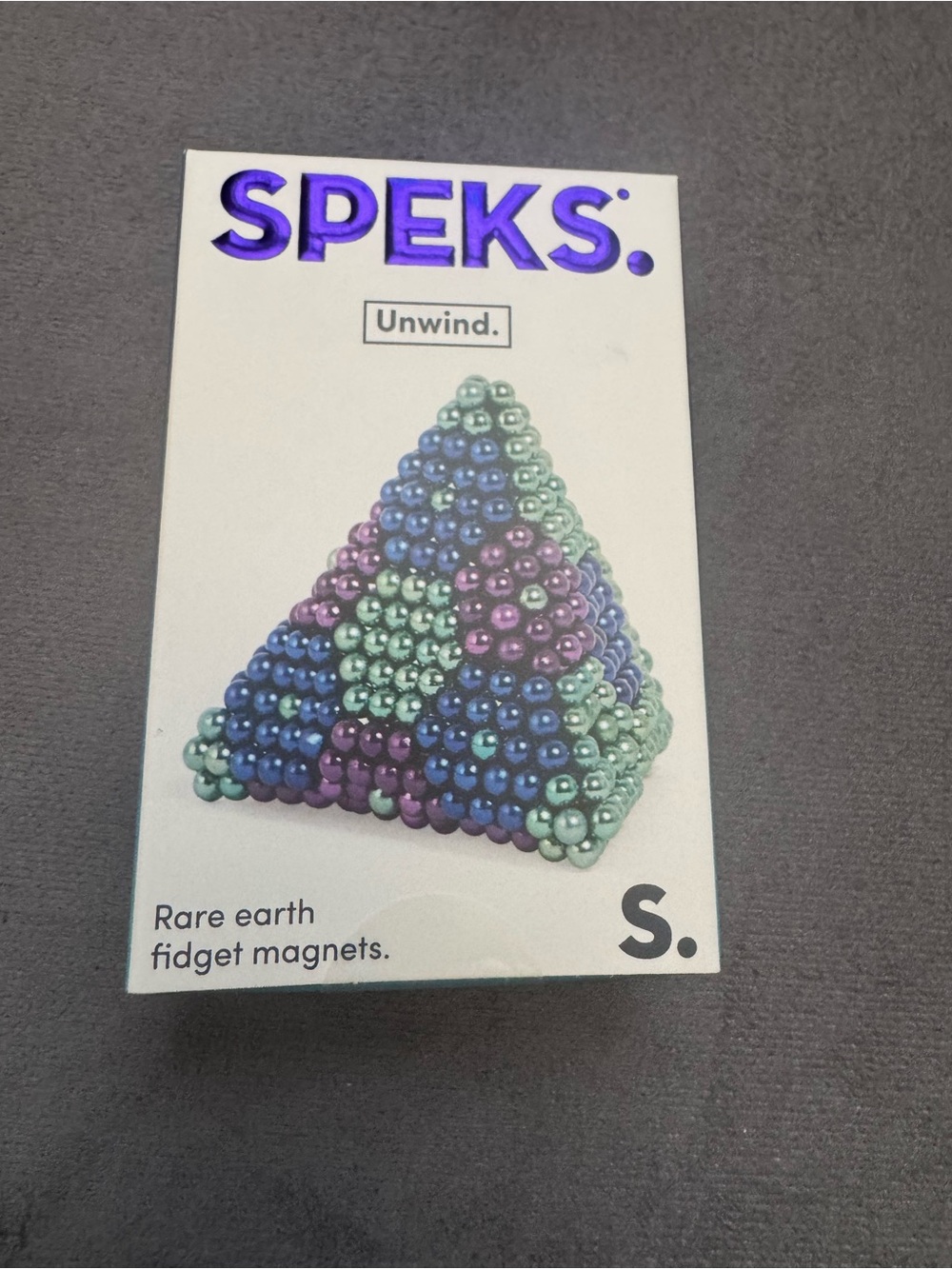 Speks Unwind Rare Earth Fidget Magnets - Teal, Purple, Blue